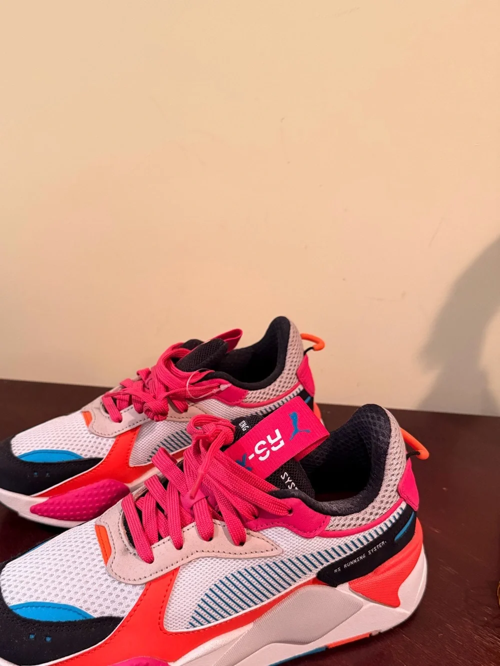 Puma Pink, White & Blue Women's Running Sneakers